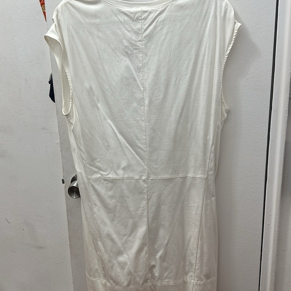 HELMUT LANG - white chic versatile sleeveless dress size L - Picture 5 of 5